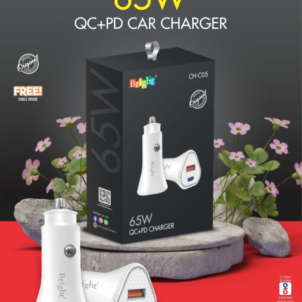 QC+PD 65W Car Charger