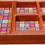 Enigmatic woodworks Wooden Serving Tray Set of 7 for Dining Table