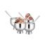 Shri & Sam High Grade Stainless Steel Solid Ice Cream Set