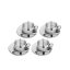 Shri & Sam Stainless Steel 4 Pieces First Impression Double Wall Cup and Saucer Set