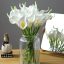 TIED RIBBONS 10 Pcs Artificial Calla Lily Flowers Bunch for Vase and Flower Pots