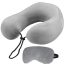 Travel Neck Pillow with Sleeping Eye Mask Combo