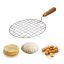 Wire Round Wooden Handle Roaster Papad Jali, Paneer Grill, Roti Maker, Barbeque Jali Roaster Chapati Toast Grill Roaster